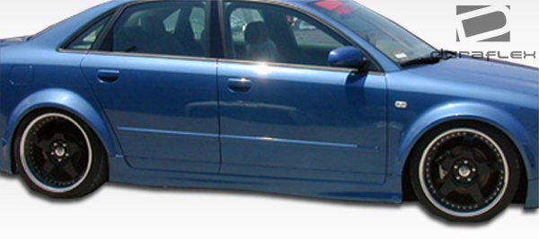 2002-2008 Audi A4 B6 B7 S4 4DR Wagon Duraflex R-1 Side Skirts Rocker Panels 2 Piece - Image 4