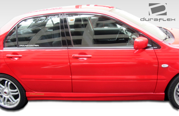 2002-2003 Mitsubishi Lancer Duraflex Walker Side Skirts Rocker Panels 2 Piece - Image 6