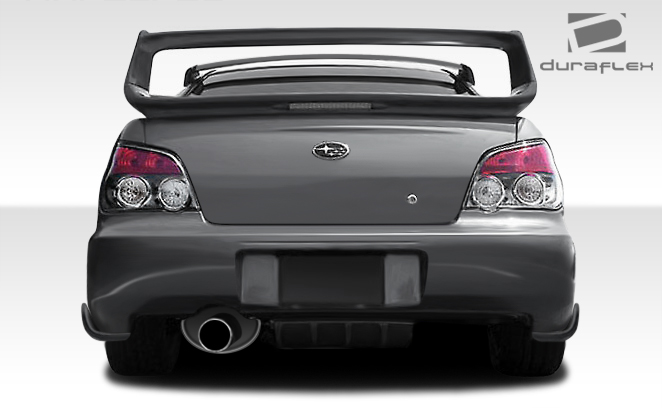 2004-2007 Subaru Impreza WRX STI 4DR Duraflex C-Speed 2 Rear Add Ons Spat Bumper Extensions 2 Piece - Image 2