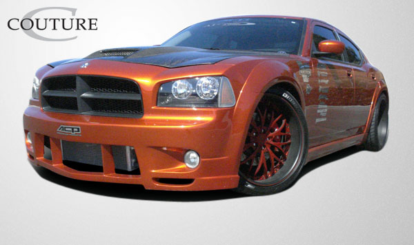 2006-2010 Dodge Charger Couture Polyurethane Luxe Wide Body Front Fender Flares 2 Piece (ed_104815) - Image 2