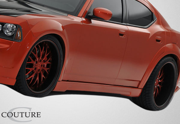2006-2010 Dodge Charger Couture Urethane Luxe Wide Body Front Fender Flares 2 Piece - Image 4