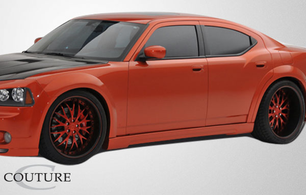2006-2010 Dodge Charger Couture Urethane Luxe Wide Body Front Fender Flares 2 Piece - Image 5
