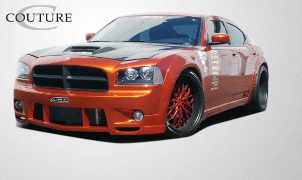 2006-2010 Dodge Charger Couture Polyurethane Luxe Wide Body Front Fender Flares 2 Piece (ed_104815) - Image 7