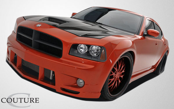 2006-2010 Dodge Charger Couture Polyurethane Luxe Wide Body Front Bumper Cover 1 Piece (ed_104812) - Image 2
