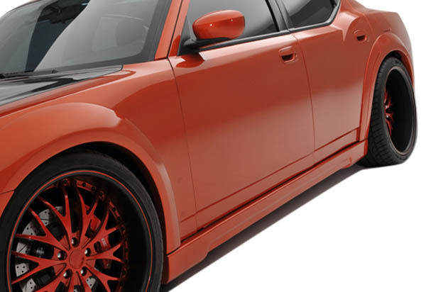 2006-2010 Dodge Charger Couture Polyurethane Luxe Wide Body Side Skirts Rocker Panels 2 Piece (ed_104813) - Image 1