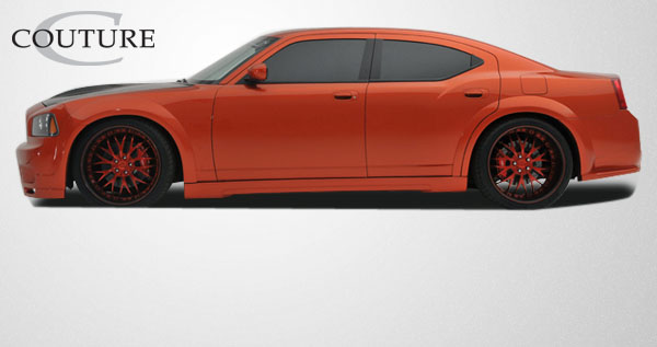 2006-2010 Dodge Charger Couture Urethane Luxe Wide Body Side Skirts Rocker Panels 2 Piece - Image 3