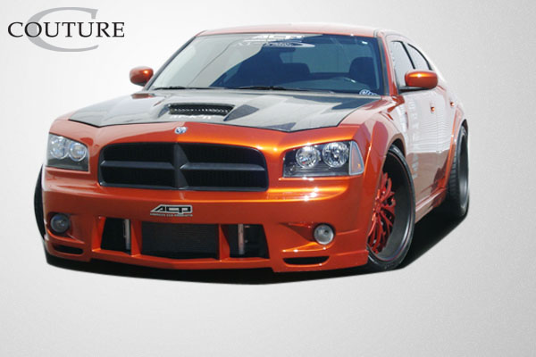 2006-2010 Dodge Charger Couture Polyurethane Luxe Wide Body Side Skirts Rocker Panels 2 Piece (ed_104813) - Image 7