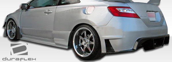 2006-2011 Honda Civic 2DR Duraflex GT500 Wide Body Rear Bumper Cover 1 Piece - Image 4