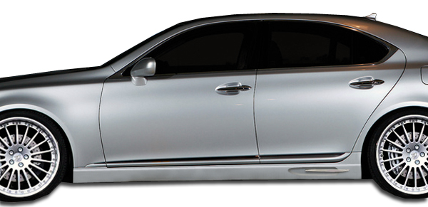 2007-2012 Lexus LS Series LS460 Duraflex W-1 Side Skirts Rocker Panels (short wheelbase) 2 Piece - Image 1