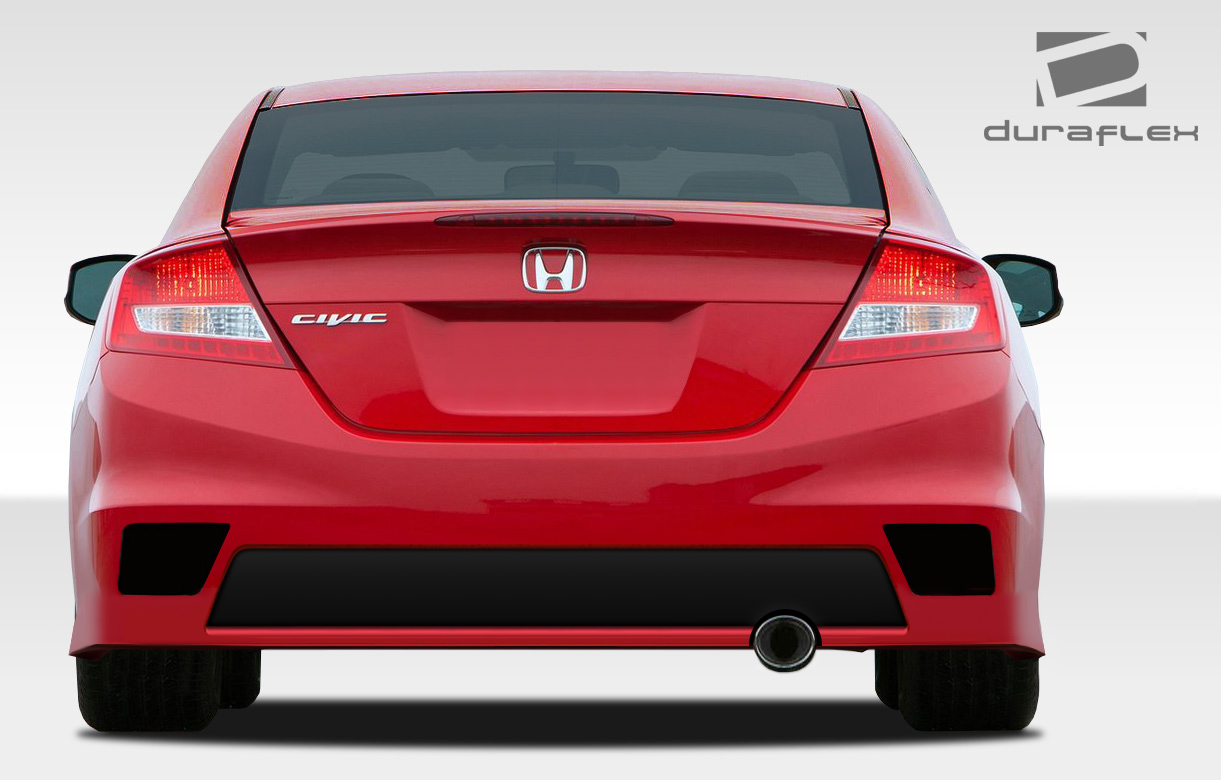 2012-2013 Honda Civic 2DR Duraflex Bisimoto Edition Rear Bumper Cover 1 Piece - Image 3