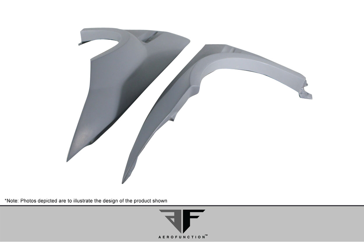 2008-2013 BMW M3 E92 2DR Coupe AF-5 Wide Body Front Fenders ( GFK ) 2 Piece - Image 3