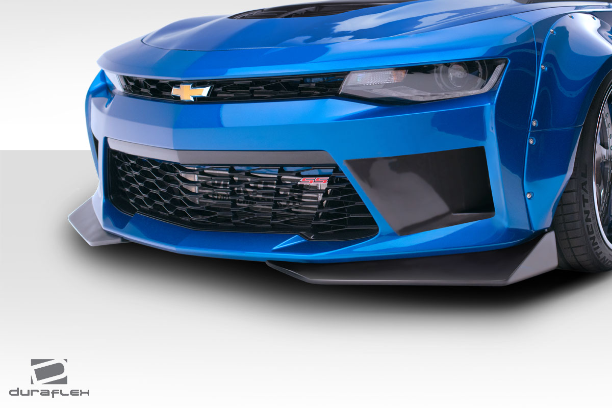 2016-2018 Chevrolet Camaro Duraflex Grid Front Bumper 1 Piece ( With Integrated Front Bumper body kit air ducts and front splitters) - Image 3