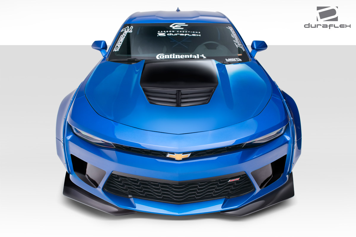 2016-2018 Chevrolet Camaro Duraflex Grid Front Bumper 1 Piece ( With Integrated Front Bumper body kit air ducts and front splitters) - Image 7
