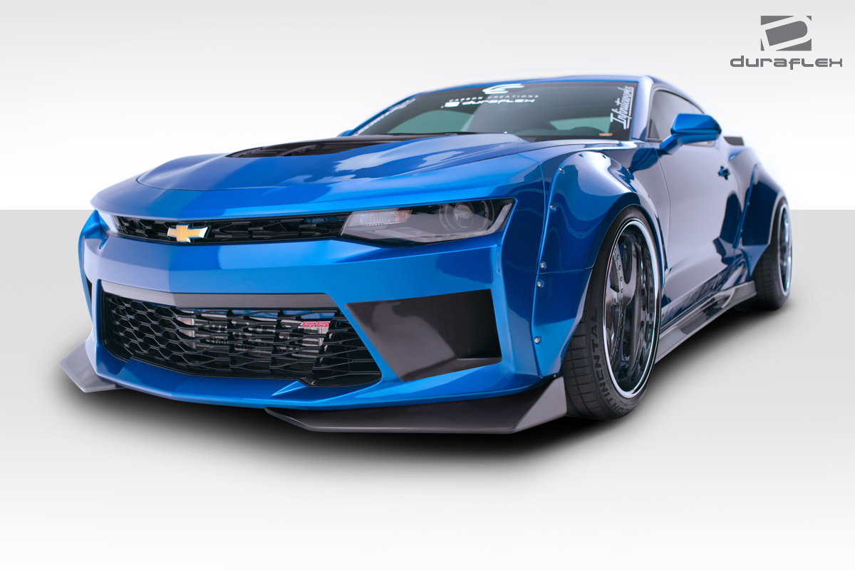 2016-2018 Chevrolet Camaro Duraflex Grid Front Bumper 1 Piece ( With Integrated Front Bumper body kit air ducts and front splitters) - Image 8
