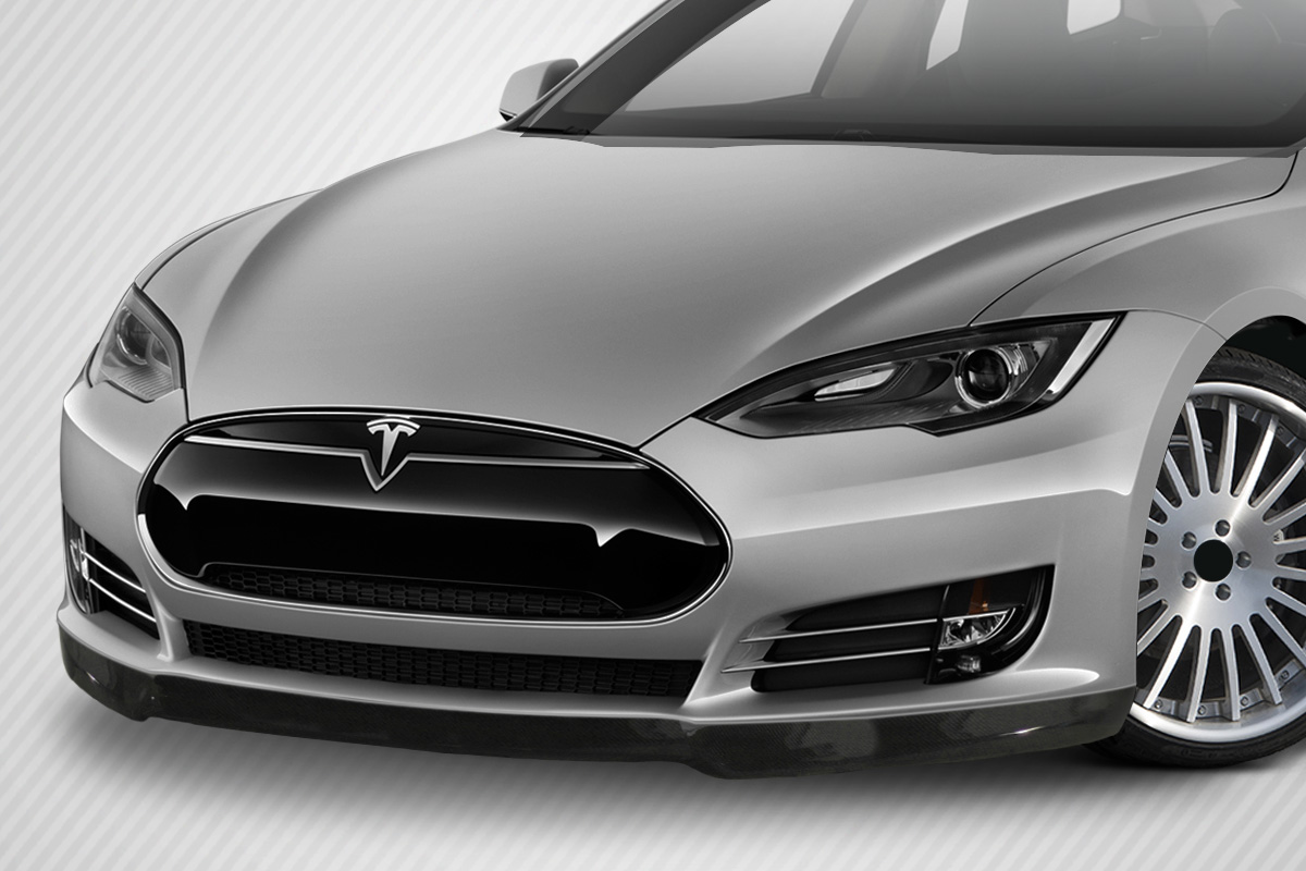 2012-2016 Tesla Model S Carbon Creations UTech Front Lip Spoiler 1 Piece (s) - Image 2