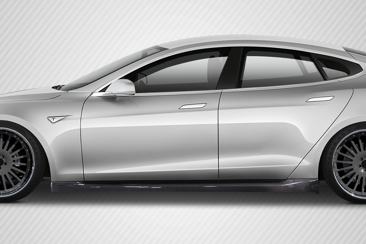 2012-2023 Tesla Model S Carbon Creations UTech Side Skirts 2 Piece - Image 1