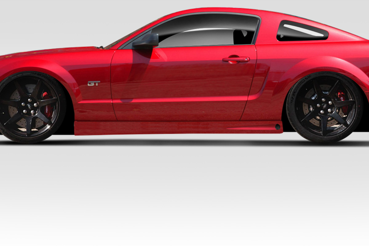 2005-2009 Ford Mustang Duraflex Blits Side Skirts 2 Piece - Image 1