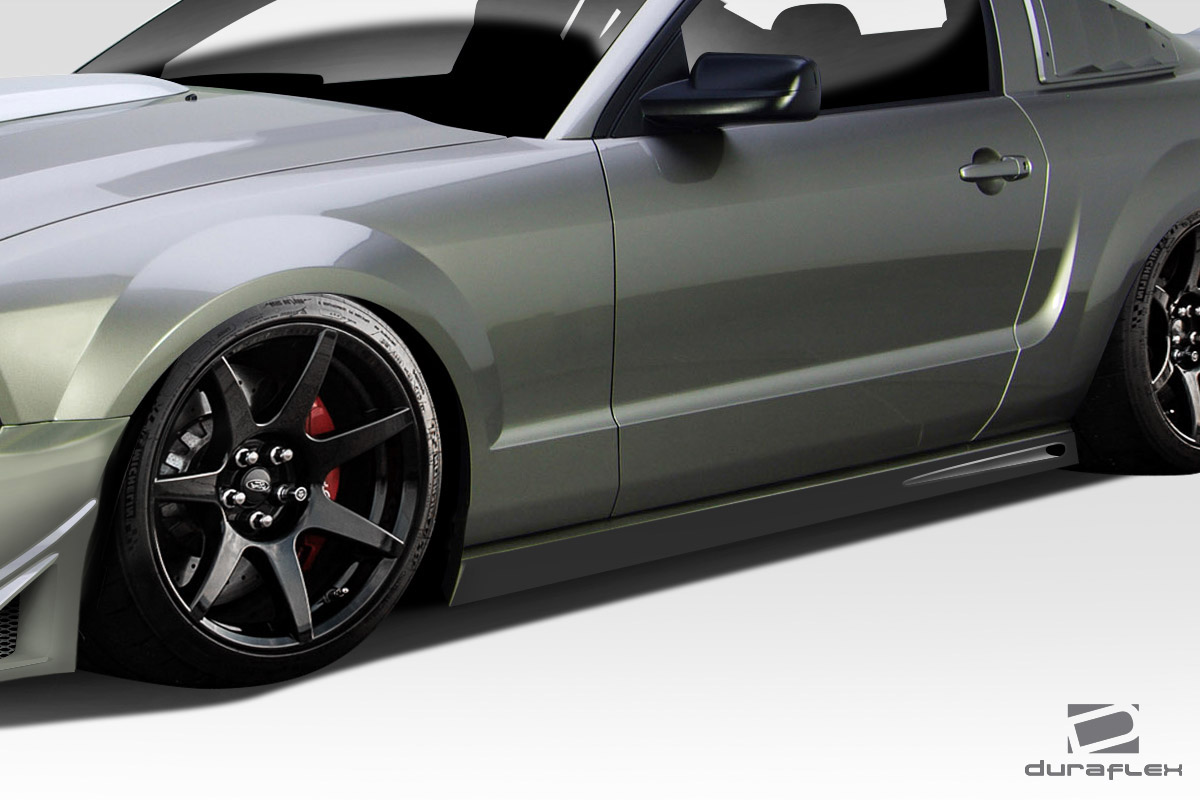 2005-2009 Ford Mustang Duraflex Blits Side Skirts 2 Piece - Image 2