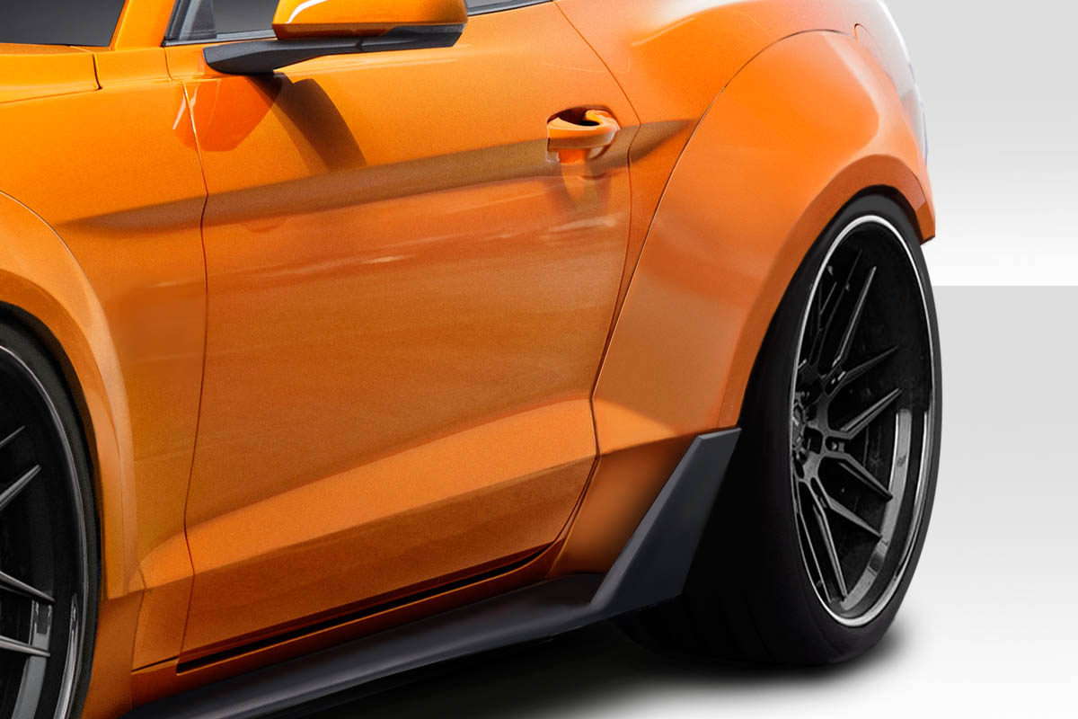 2015-2020 Ford Mustang Couture Grid Wide Body Rear Fender Flares 4 pc - Image 2