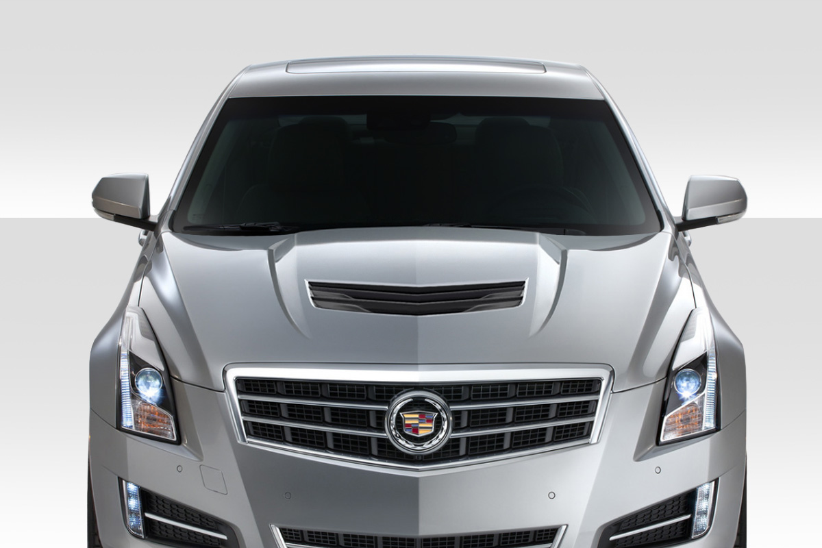 2012-2019 Cadillac ATS Duraflex V Look Hood 1 Piece - Image 1