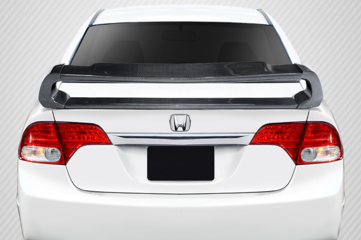 2006-2011 Honda Civic 4DR Carbon Creations Type M Wing Spoiler 4 Piece (S) - Image 1