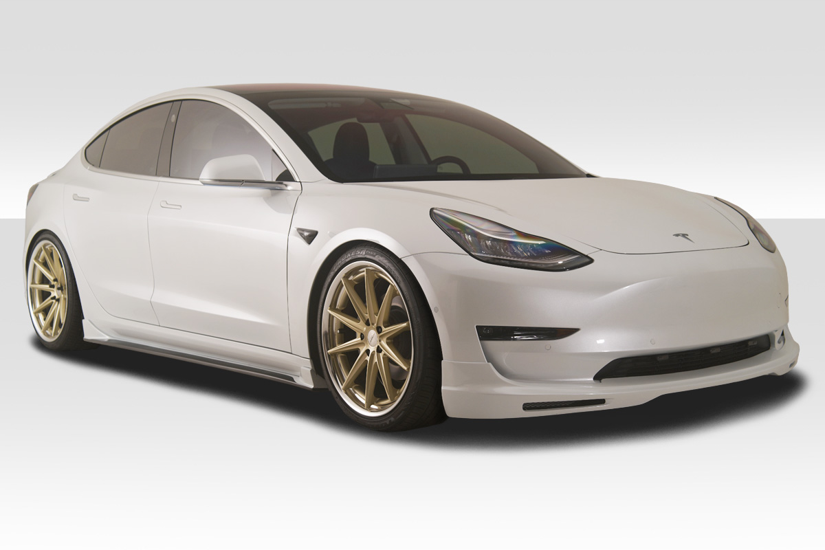 2018-2023 Tesla Model 3 Duraflex GT Concept Front Lip 1 Piece - Image 4