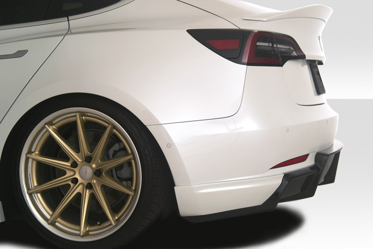 2018-2023 Tesla Model 3 Duraflex GT Concept Rear Diffuser 1 Piece - Image 4