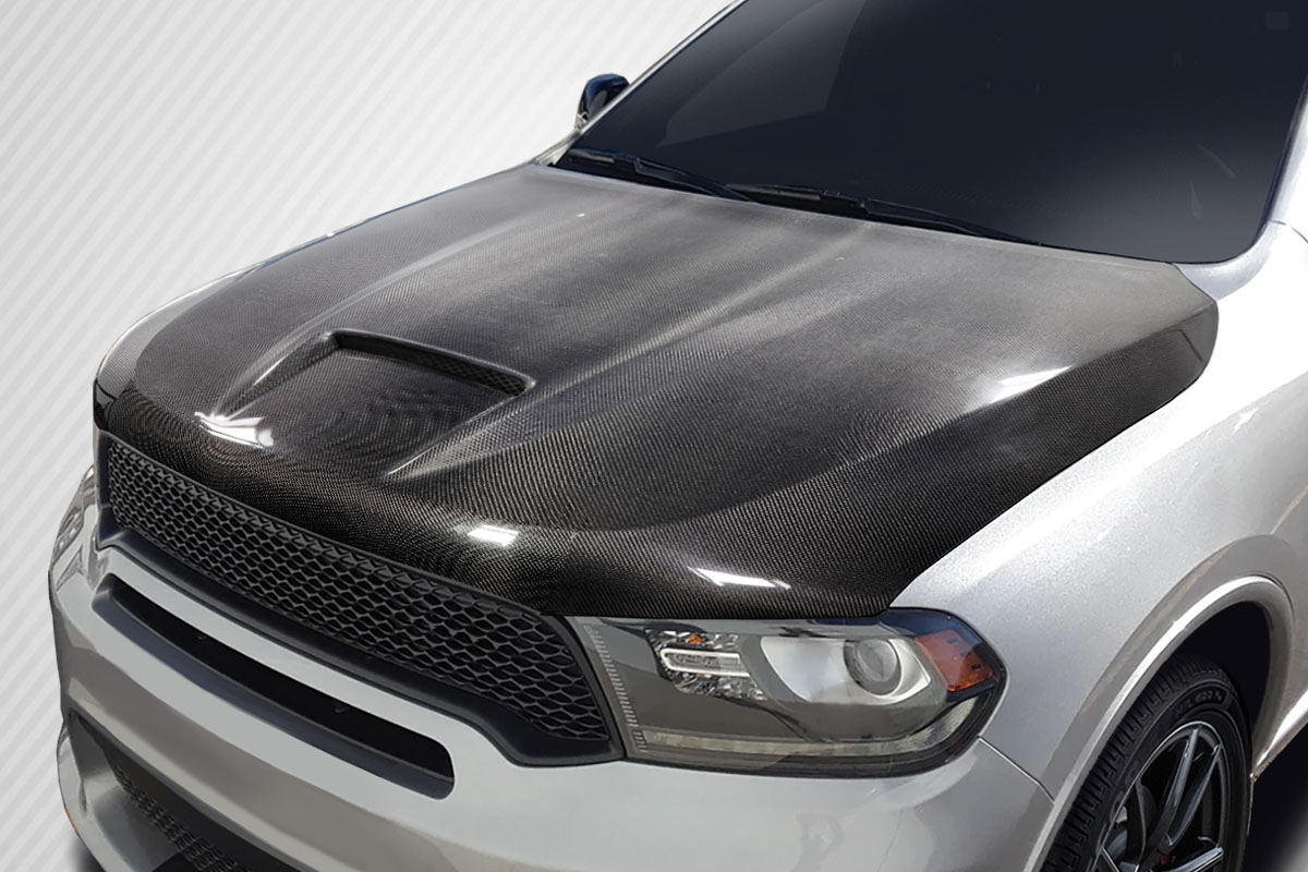 2011-2023 Dodge Durango Carbon Creations SRT Look Hood 1 Piece - Image 2