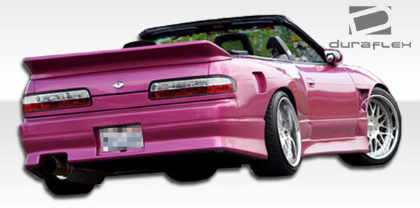 1989-1994 Nissan 240SX S13 Duraflex V-Speed Side Skirts Rocker Panels 2 Piece - Image 4