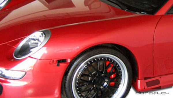 1999-2004 Porsche 911 Carrera 996 1997-2004 Porsche Boxster 986 Duraflex 997 GT-3 RS Conversion Fenders 2 Piece - Image 2