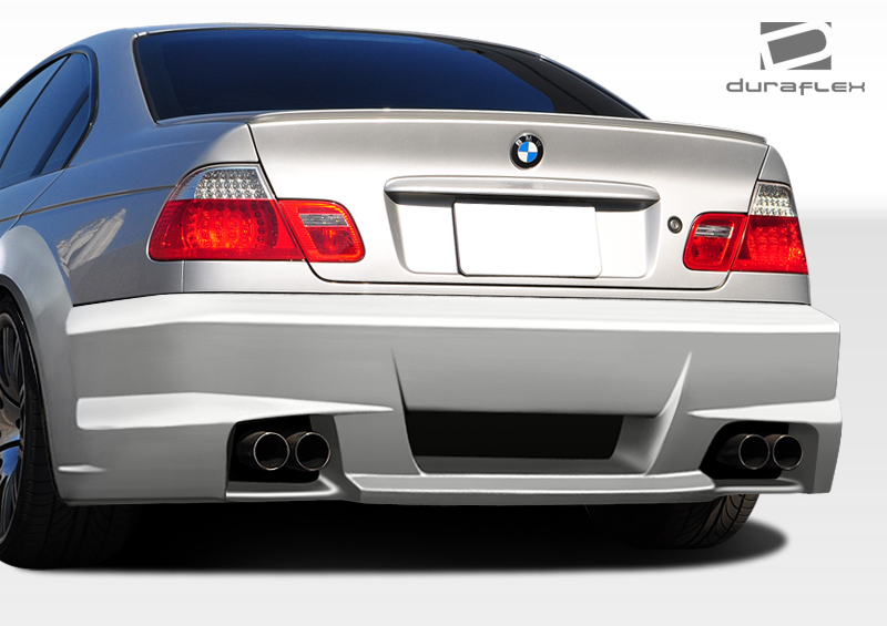 1999-2005 BMW 3 Series E46 4DR Duraflex I-Design Wide Body Rear Bumper Cover 1 Piece - Image 3