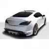 2010-2016 Hyundai Genesis Coupe 2DR Duraflex TP-R Rear Lip Under Spoiler Air Dam with Rear Diffuser - 3 Piece - Image 1