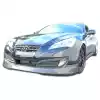 2010-2012 Hyundai Genesis Coupe 2DR Carbon Creations MS-R Front Lip Under Spoiler Air Dam - 1 Piece - Image 1