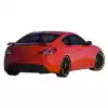 2010-2016 Hyundai Genesis Coupe 2DR Polyurethane K-Design Rear Add Ons Spat Bumper Extensions - 1 Piece (S) - Image 1