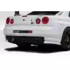 1999-2002 Nissan Skyline R34 2DR Duraflex Estra Rear Bumper Cover - 1 Piece - Image 3