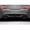 2010-2016 Hyundai Genesis Coupe Carbon Creations Twins Rear Diffuser - 1 Piece - Image 1