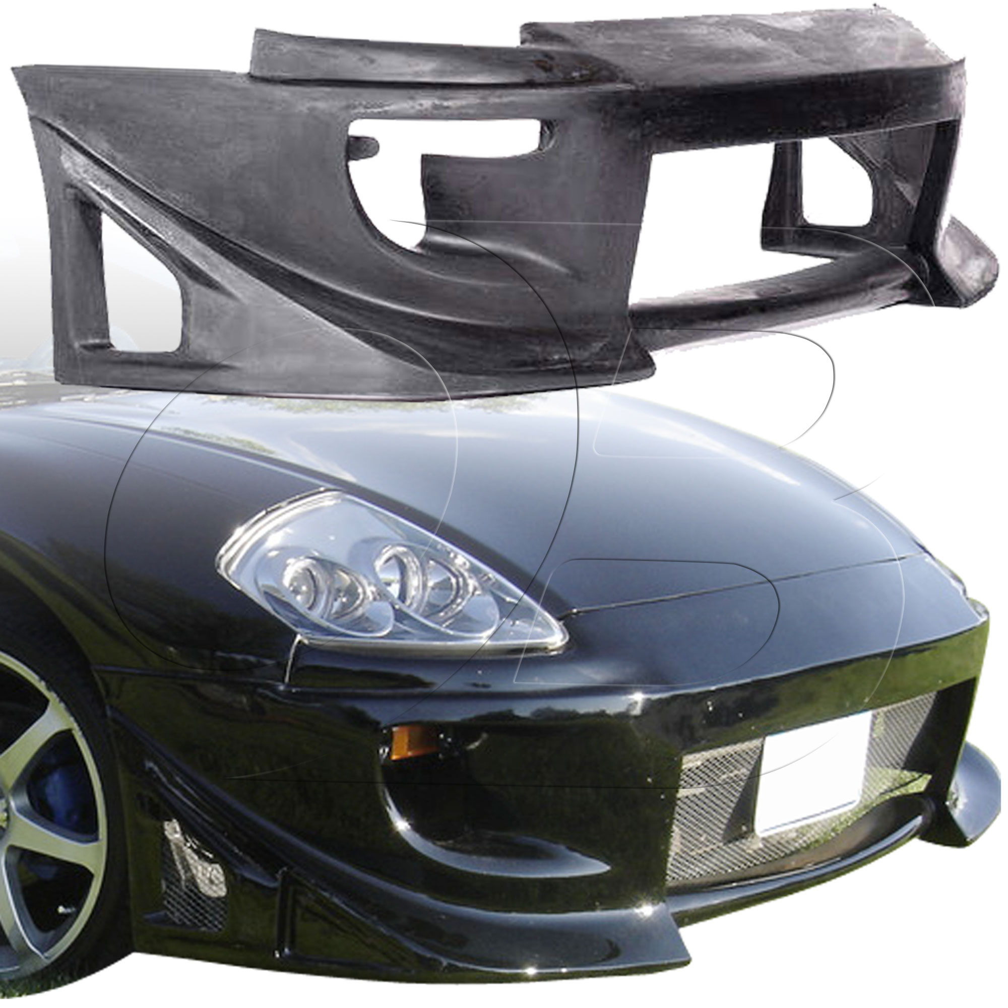 KBD Urethane Blits Style 1pc Front Bumper > Mitsubishi Eclipse 2000-2005 - Image 4