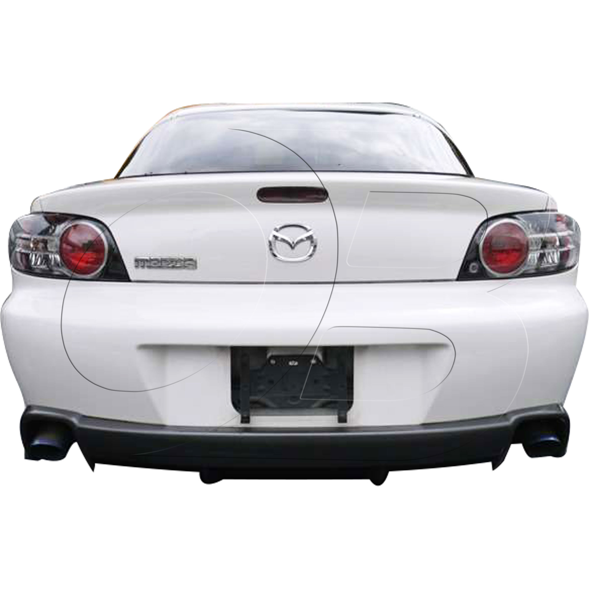 KBD Urethane MS Style 1pc Rear Bumper > Mazda RX8 2004-2008 - Image 3