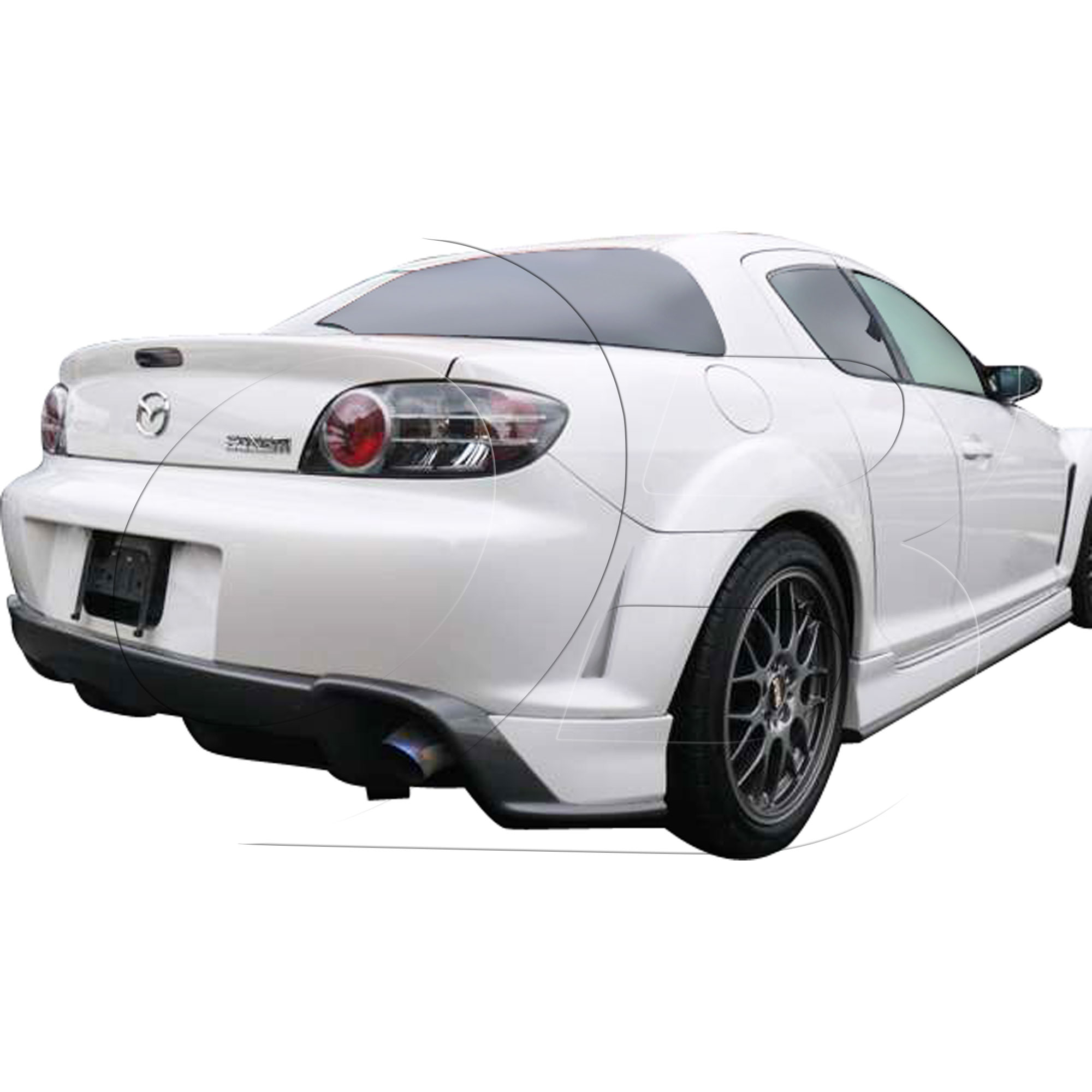 KBD Urethane MS Style 1pc Rear Bumper > Mazda RX8 2004-2008 - Image 4