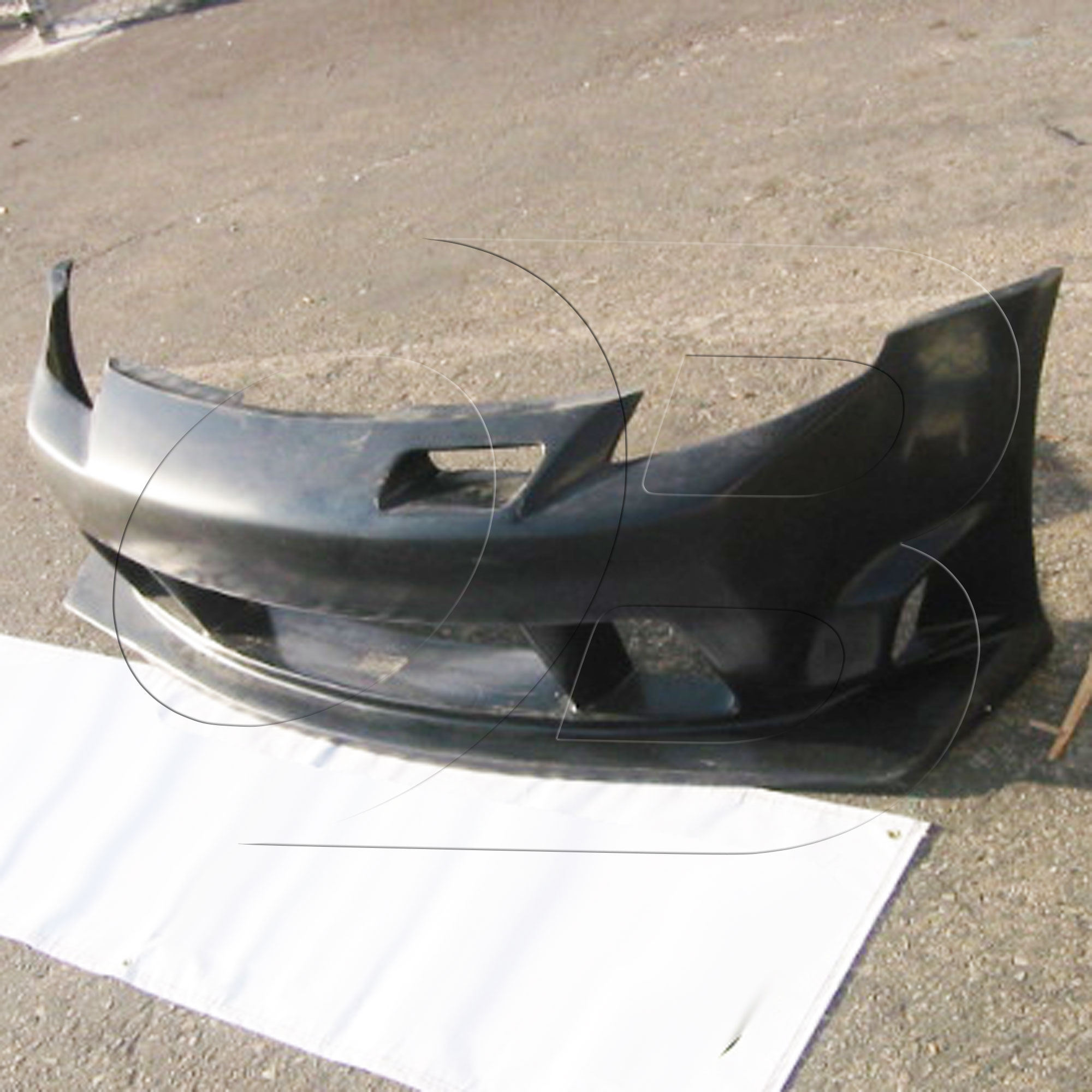 KBD Urethane ING NV Style 1pc Front Bumper > Nissan 350Z 2003-2008 - Image 15