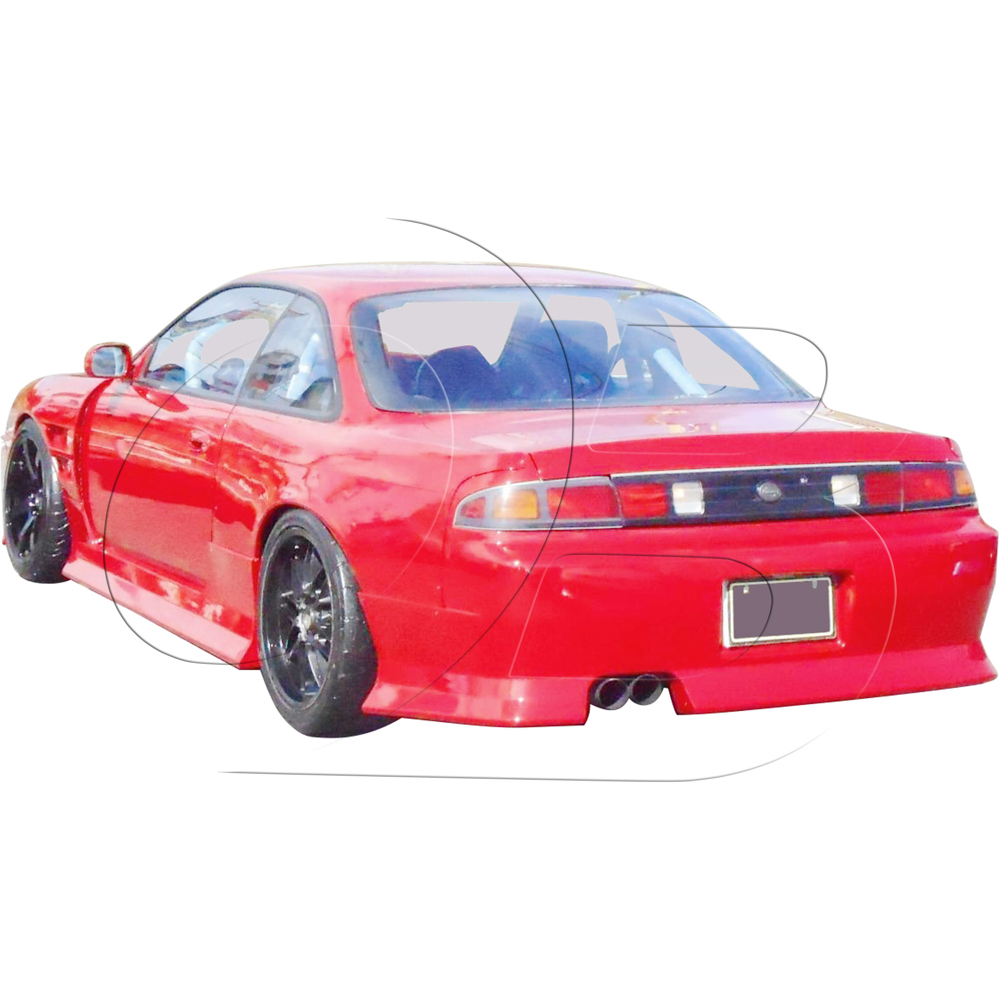 KBD Urethane DM3 Style 1pc Rear Bumper > Nissan 240SX S14 1995-1998 - Image 3