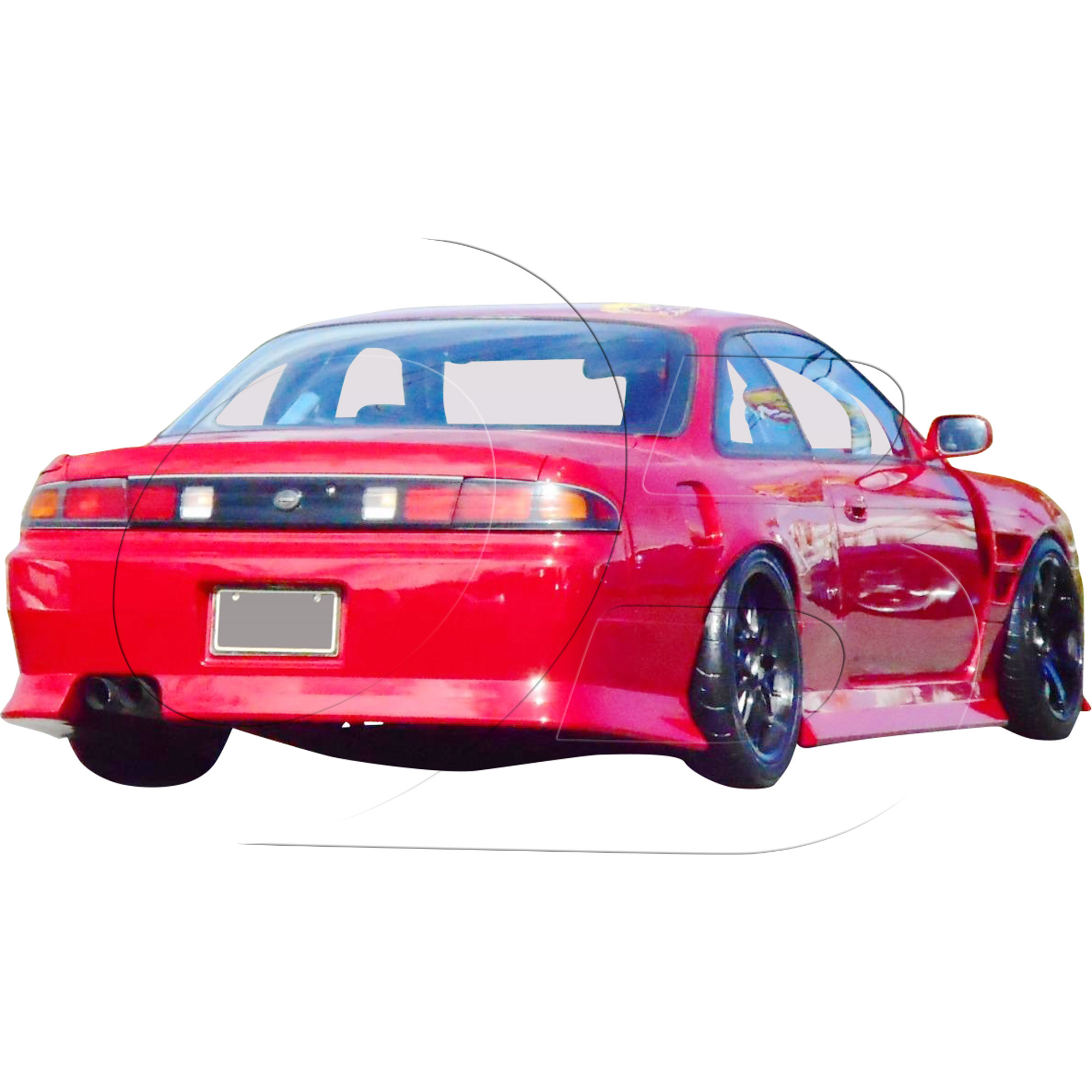 KBD Urethane DM3 Style 1pc Rear Bumper > Nissan 240SX S14 1995-1998 - Image 6