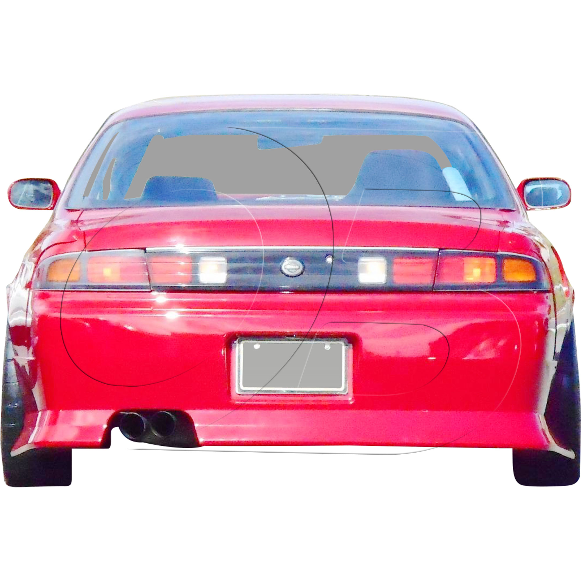 KBD Urethane DM3 Style 1pc Rear Bumper > Nissan 240SX S14 1995-1998 - Image 8
