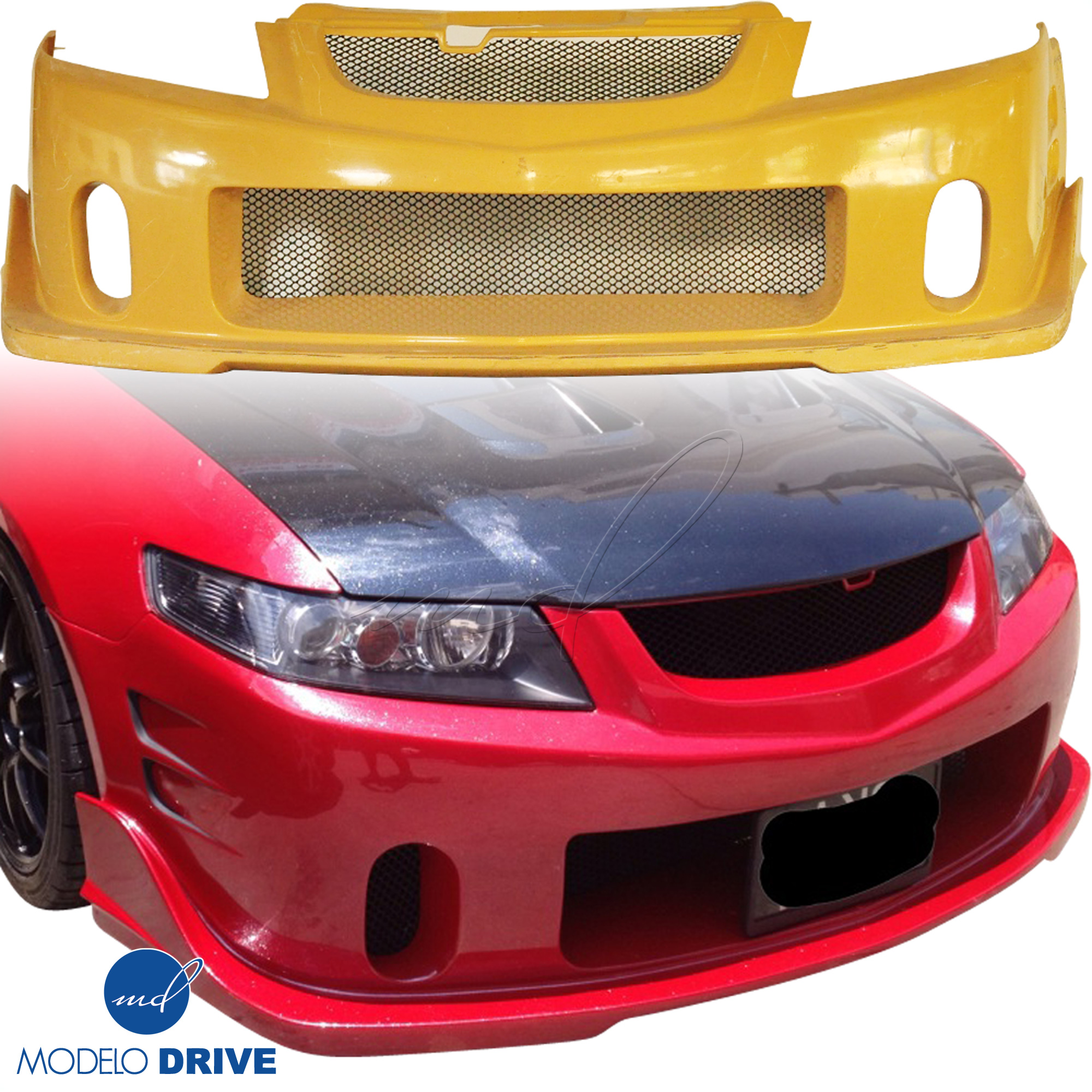 ModeloDrive FRP BC2 Front Bumper > Acura TSX CL9 2004-2008 - Image 2
