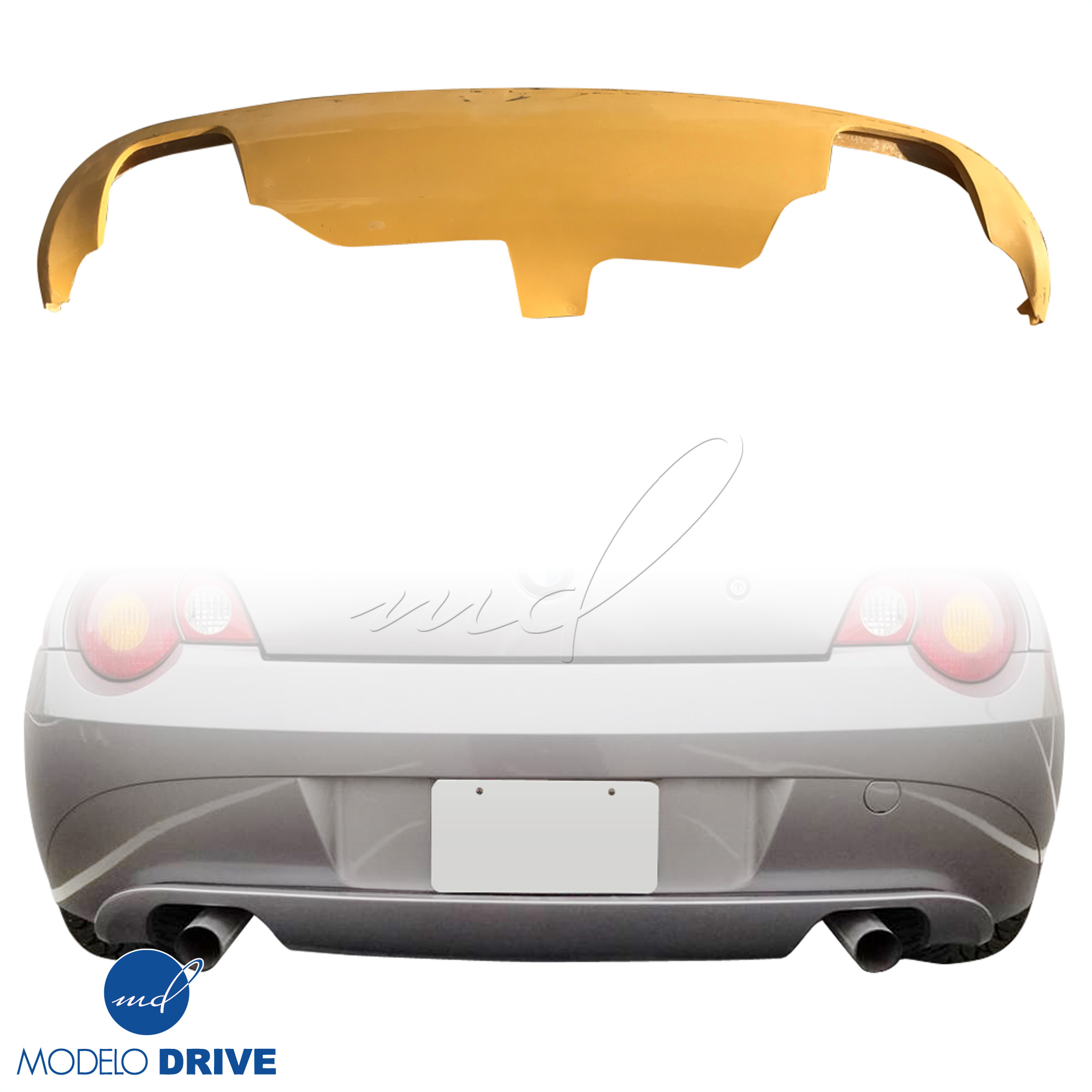 ModeloDrive FRP AERO Diffuser (dual exhst cut outs) > BMW Z4 E85 2003-2005 - Image 1