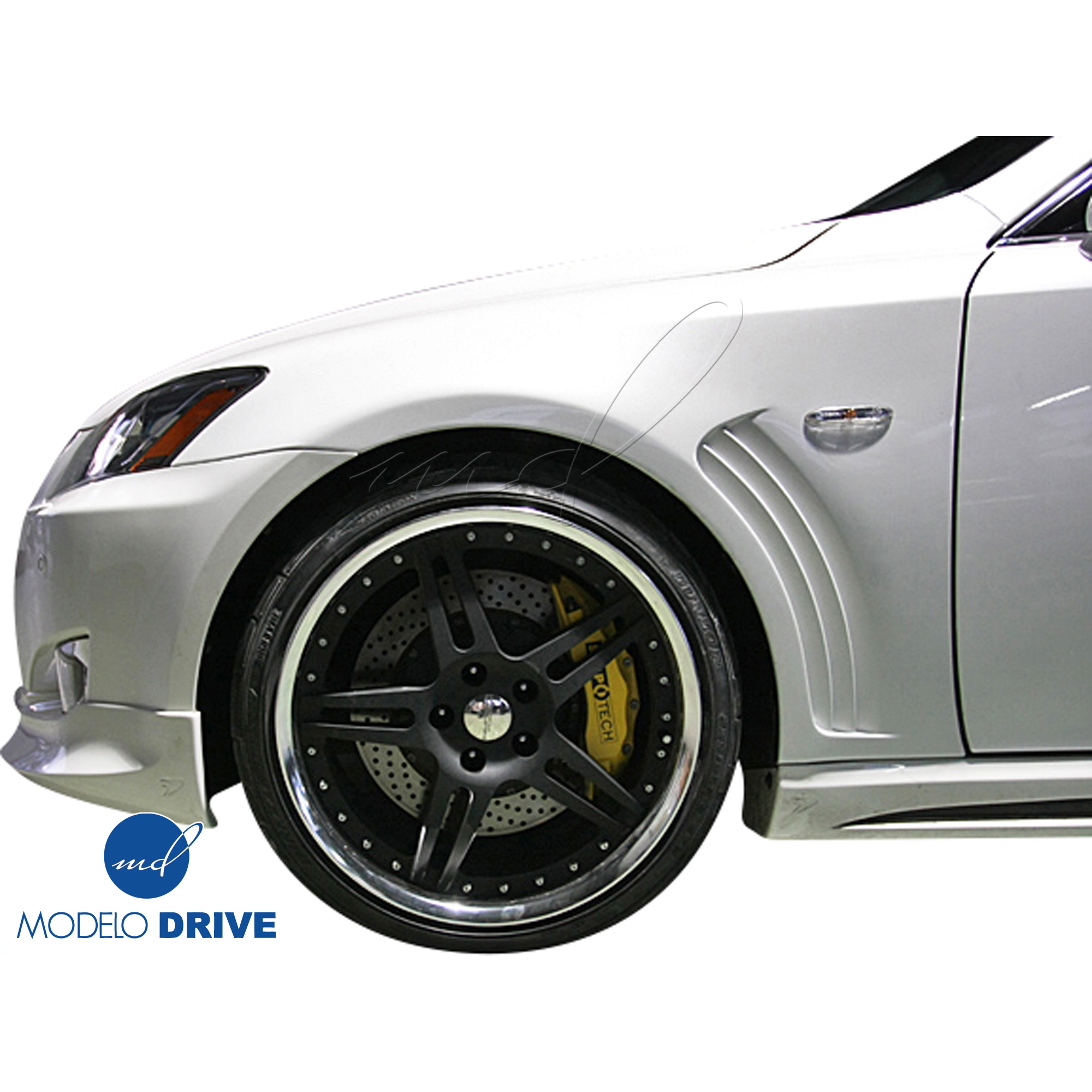 ModeloDrive FRP WAL Front Add-on Valance > Lexus IS-Series IS250 IS350 2006-2013 > 4-Door Sedan - Image 2