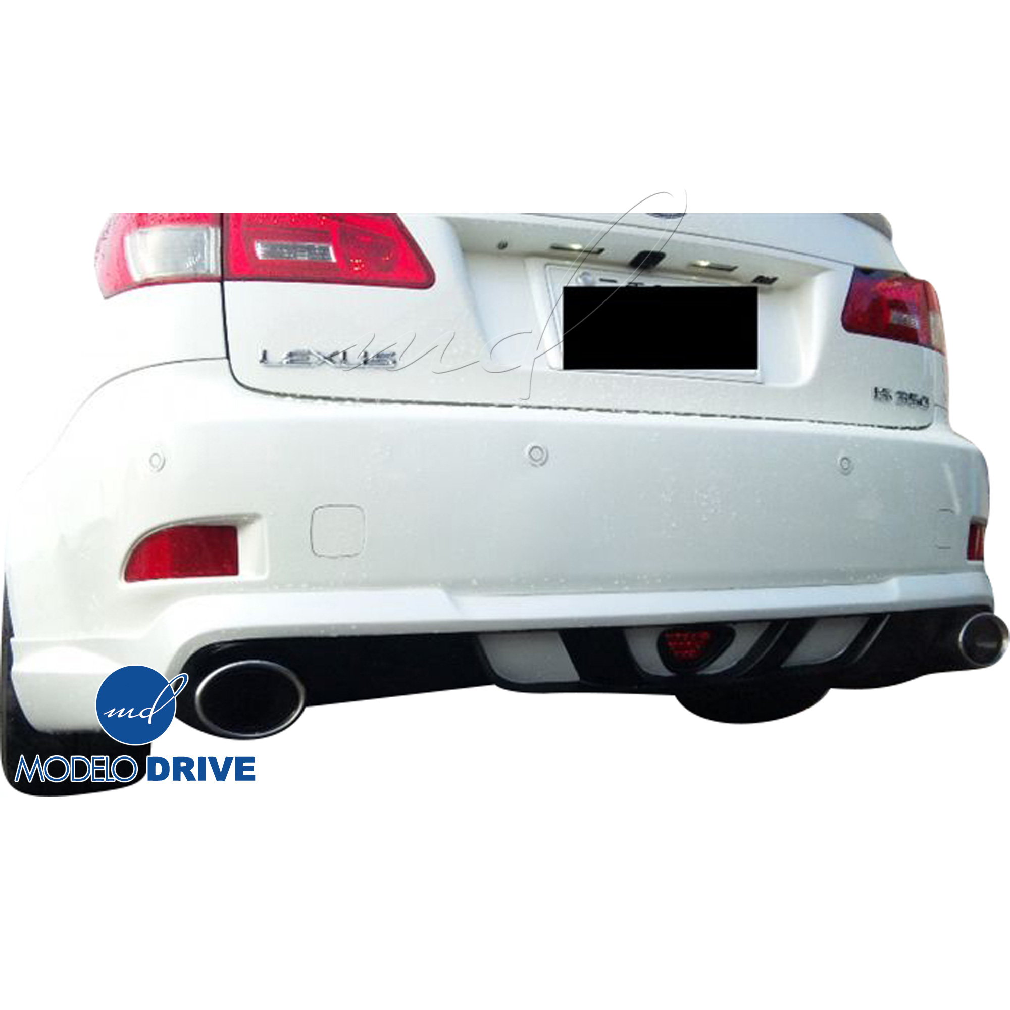 ModeloDrive FRP WAL Rear Add-on Valance > Lexus IS250 2006-2013 > 4-Door Sedan - Image 6