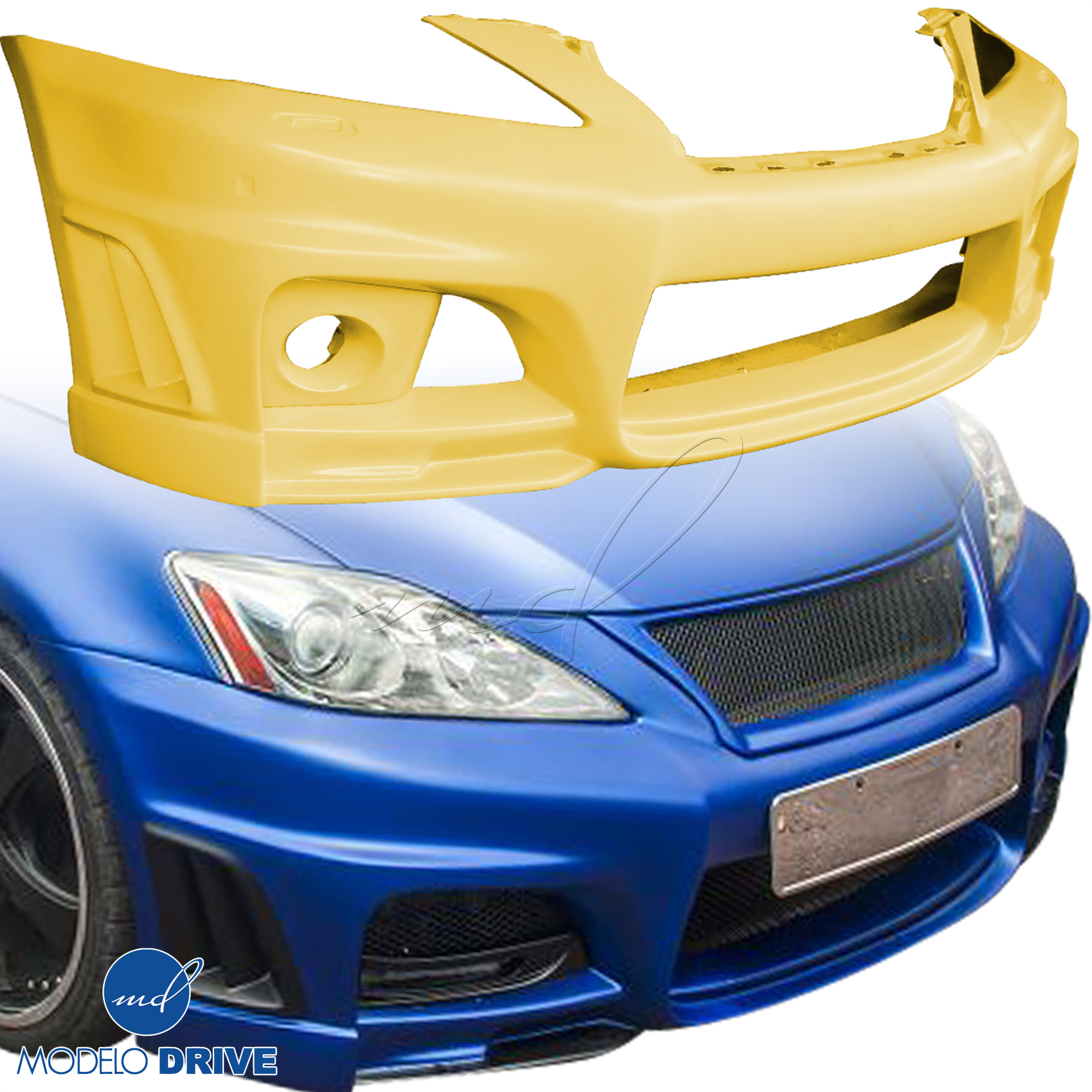 ModeloDrive FRP WAL BISO Front Bumper > Lexus IS F 2012-2013 - Image 1