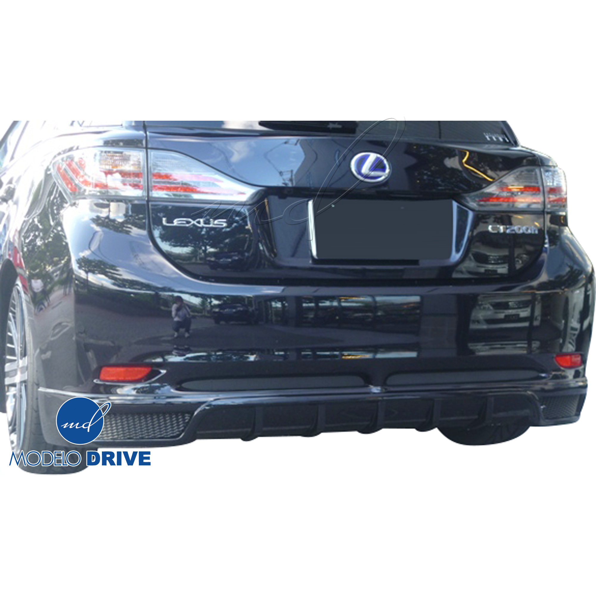 ModeloDrive FRP ZEU Rear Add-on Valance > Lexus CT-Series 200H 2011-2013 - Image 2