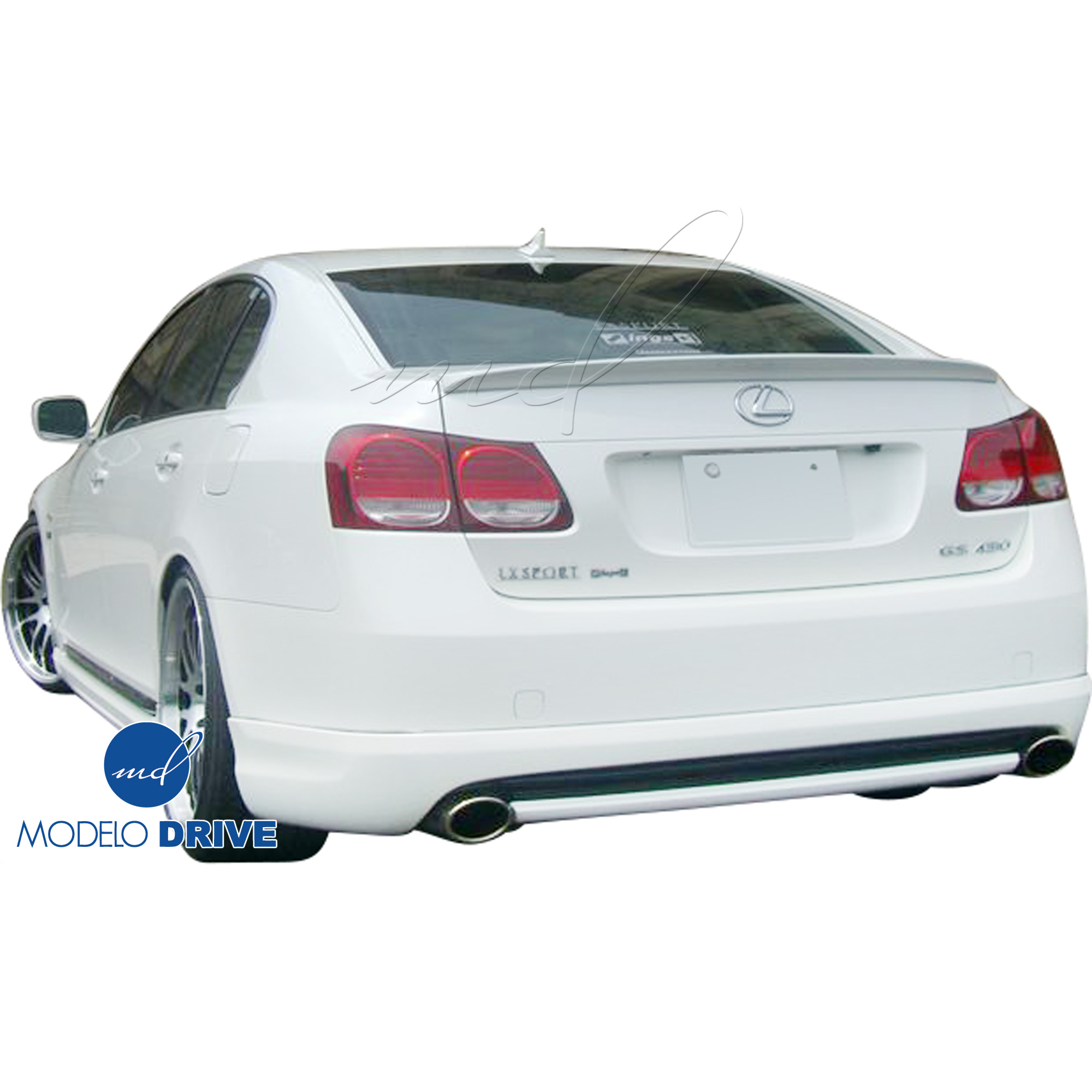 ModeloDrive FRP ING Rear Add-on Valance > Lexus GS300 2006-2007 - Image 3
